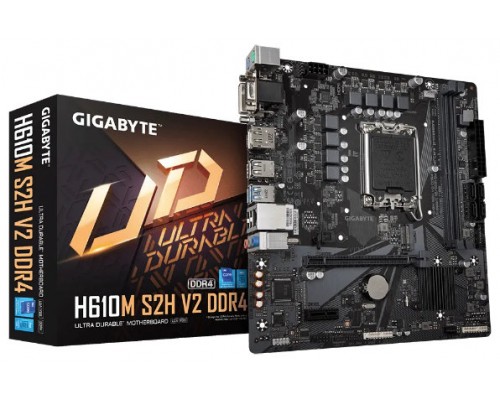 PLACA BASE GIGABYTE H610M S2H V2 1700 MATX 2XDDR4
